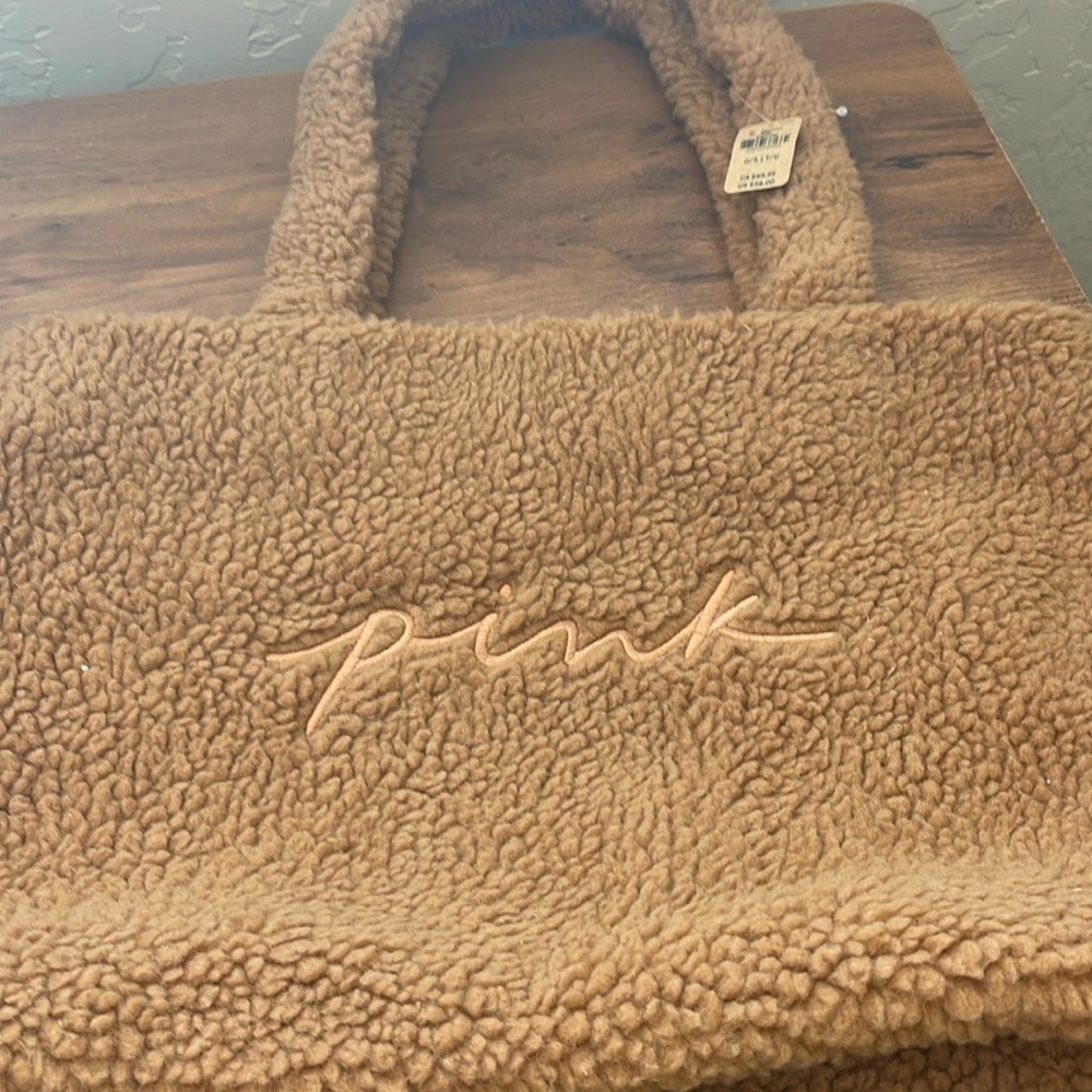 Pink tote bag